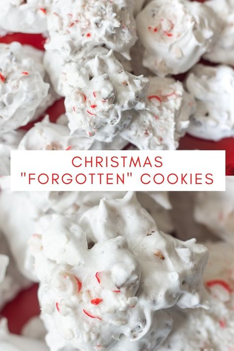 Forgotten Cookies Recipe, Classic Christmas Treats, Forgotten Cookies, Peppermint Chocolate, Chocolate Meringue, Southern Desserts, Candy Recipes Homemade, Christmas Candy Recipes, Meringue Cookies