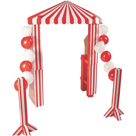 Large Party Props, Carnival Tent, Carnival Party Decorations, Carnival Birthday Party Theme, Diy Carnival, Circus Carnival Party, Carnival Decorations, Circus Theme Party, Carnival Themed Party