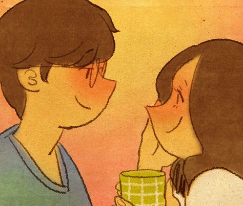 ♥ MY SWEETHEART ♥ by Puuung at www.facebook.com/puuung1 ♥ Puuung Love Is, Cute Couple Drawings, Couple Illustration, Cute Love Cartoons, Love Illustration, Cute Couple Art, Korean Artist, Couple Drawings, Couple Art