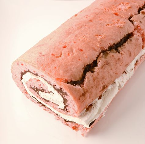 Cake roll from boxed cake mix. Cake Mix Rolls, Jelly Rolls Recipe, Strawberry Cake Roll, Pretty Valentines, Valentines Dessert, Jelly Roll Cake, Strawberry Roll Cake, Chocolate Covered Strawberry Cake, Recipes Using Cake Mix