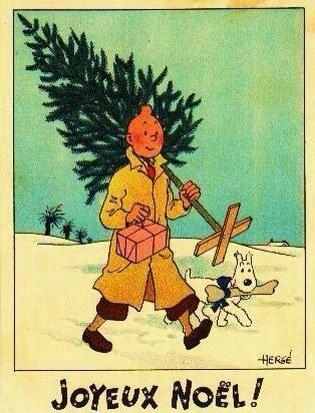 Tintin Cold Colors, Xmas Greetings, Illustration Noel, 카드 디자인, God Jul, Merry Christmas To You, Picture Postcards, Christmas Past, Fox Terrier