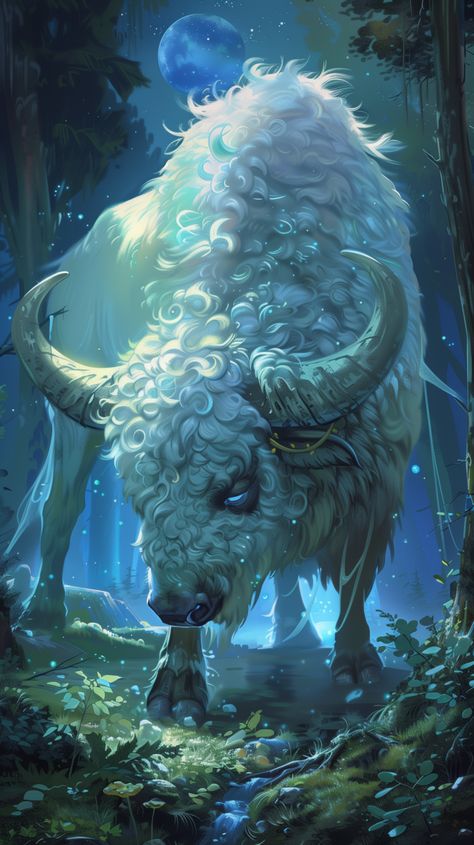 Monster, Celestial Bison | Fantasy I Sci-Fi I Books I Films I World Building Intellect Devourer Art, Urban Fantasy Creatures, Fantasy Hybrid Animals, Alien Animals Concept Art, Fantasy Animal Concept Art, Magical Creatures Art, Fantasy Creature Concept Art, Scifi Animals, Light Creature