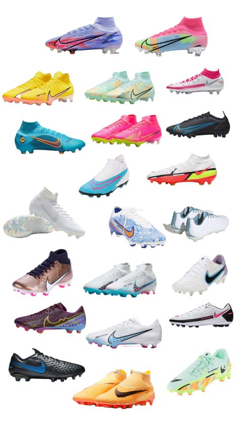 Football Shoes For Women, New Cleats Soccer, Aesthetic Soccer Cleats, Nike Soccer Cleats Womens, Cute Cleats Soccer, Bright Soccer Cleats, Soccer Cleats Nike Mercurial Superfly, Pretty Soccer Cleats, Preppy Soccer Cleats