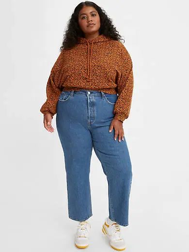 Ribcage Straight Ankle Women's Jeans (Plus Size), jeans Levis Ribcage Straight Ankle Jeans, Levis Ribcage Straight, Ribcage Jeans, Levis Ribcage, Jeans Plus Size, Jeans Button, Rib Cage, Plus Size Jeans, Ankle Jeans