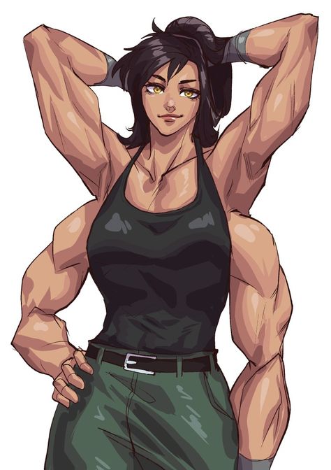 Four muscle arms woman Four Arm Character Design, Arm Drawing, Tomboy Art, Buff Women, Arm Art, Character Poses, Muscle Girls, Woman Drawing, Ben 10