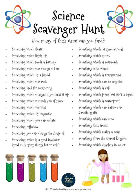 Here we have a Science Scavenger Hunt which you can complete around your home. Perfect for a rainy lockdown day! Science Scavenger Hunt, Book Scavenger Hunt, Classroom Scavenger Hunt, Physics Classroom, Toddler Teacher, Science Games, Science Club, Scavenger Hunt For Kids, About Science