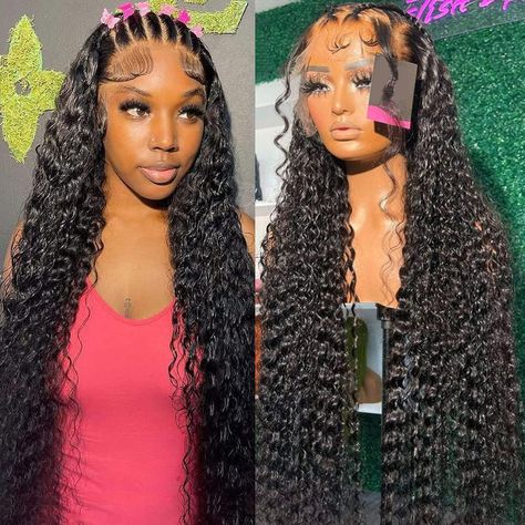 PRICES MAY VARY. 13x6 Lace Front Wigs Human Hair Material: This 13x6 deep wave lace front wigs is made of 100% unprocessed 12A brazilian virgin human hair,cuticles aligned in the same direction,full and thick,soft and bouncy no strange smell Deep Wave Lace Front Wig Human Hair Texture: The 13x6 curly lace frontal wig, full and thick, natural look,health and comfort,no tangles,No Shedding,can be dyed, bleached,straightened and restyled Hair Advantages: 13x6 hd transparent lace front wig,gives you Deep Wave Lace Front Wigs, Hd Lace Frontal Wigs, Curly Lace Frontal, Hd Lace Frontal, Birthday Hair, Lace Front Wigs Human Hair, 100 Human Hair Wigs, Curly Lace Front Wigs, Human Braiding Hair