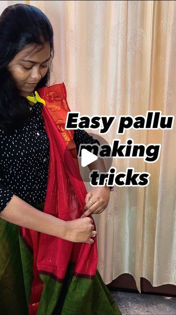 Saree Tips And Tricks, Different Types Of Saree Draping, Saree Tips, Draping Techniques, Box Folding, Product Knowledge, Saree Draping, Tip Of The Day, Indian Traditional