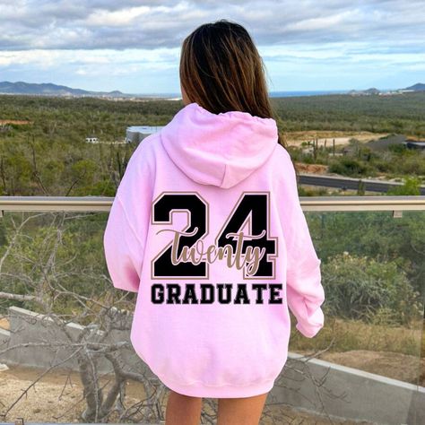 Celebrate Your Graduation In Style - "Senior 2024 Graduate" Hoodie will let the world know how hard you worked!  Embark on the journey to success in style with our "Senior 2024 Graduate" Hoodie! Perfect for those proud Seniors ready to conquer the world.  Key Features: Stunning Design: Adorned with a striking black and gold "Seniors 2024" print on the front and a bold "Twenty 24 Graduate" on the back, this hoodie is a symbol of your achievement! Color Variety: Choose from 8 vibrant colors to mat Seniors 2024, 2024 Graduate, Journey To Success, Conquer The World, Gift Graduation, Graduation Party, Graduation Gifts, Hoodie Sweatshirt, The Journey