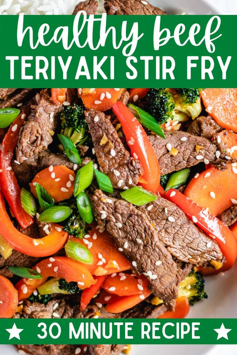 beef stir fry Teriyaki Beef Stir Fry, Gluten Free Asian, Easy Beef Stir Fry, Steak And Broccoli, Beef Stir Fry Recipes, Teriyaki Beef, Chinese Take Out, Homemade Teriyaki Sauce, Beef Stir Fry