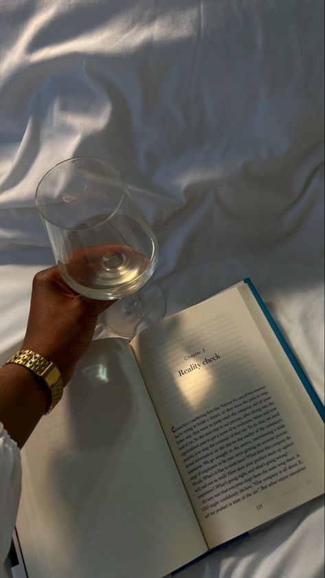 Leisure Time Aesthetic, Wine Glass And Book Aesthetic, Reading Wine Aesthetic, Wine And Reading Aesthetic, Reading Goals Aesthetic, Luxury Leisure Aesthetic, Reading In Bed Aesthetic Night, Wine Books Aesthetic, Wine In Bed Aesthetic