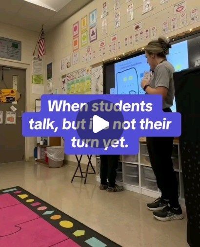 Talkative Class Classroom Management, Elementary Teacher Hacks, Teacher Video, Teacher Advice, Classroom Corner, Classroom Kindergarten, Classroom Songs, Primary Teacher, Classroom Management Techniques