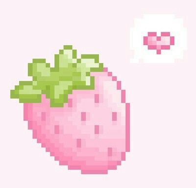 Pixel Strawberry, Cutecore Strawberry, Pink Pixel Art, Discord Aesthetic, Cutecore Pfp, Strawberry Drawing, Pink Wallpaper Hello Kitty, Aesthetic 2000s, Pfp Profile