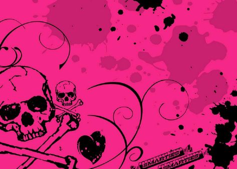 Free Pink skull background for powerpoint slide template.. download pink skull background. #Pattern #Pink #Skull Y2k Backrounds Laptop, 2000s Emo Wallpaper Laptop, Emo Backgrounds Laptop, Emo Computer Wallpaper, Rave Metro, Emo Laptop Wallpaper, Pink Emo Wallpaper, Y2k Computer Wallpaper, Emocore Wallpaper