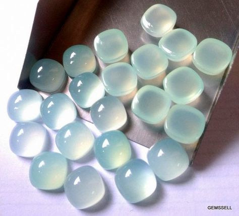 NAME : AQUA GREEN CHALCEDONY GEMSTONE SHAPE : SQUARE CUSHION CUT : CABOCHON FLAT GEMSTONE SIZE : 12 MM QUALITY : AAA PCS LOT : (5 PCS) COLOR : AQUA GREEN Low shipping everywhere ! Thanks for Looking! Clean Core, Green Chalcedony, Pretty Rocks, Color Aqua, Aqua Chalcedony, Aqua Green, Crystal Gems, Faceted Gemstones, Oval Cabochon