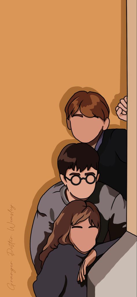 Sketch Ideas Harry Potter, Harry Potter Cute Wallpaper, Harry Potter Matching Wallpaper, Harry Potter Illustration Wallpaper, Harry Potter Iphone Wallpaper Aesthetic, Harry Potter Fan Art Wallpaper, Cute Harry Potter Wallpaper, Iphone Wallpaper Harry Potter, Harry Potter Phone Wallpaper