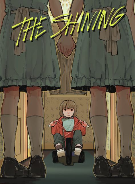 ArtStation - The Shining, BIO Shitto The Shining Poster, The Shining Twins, Horror Drawing, Movie Poster Wall, Horror Movie Art, Horror Movie Posters, Film Inspiration, Scary Art, Horror Characters