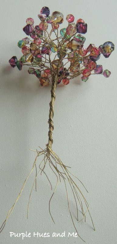 Bead Trees Diy, Bead Tree Diy, Bead Trees, Angel Ideas, Ming Tree, Bead Tree, Seashell Wreath, Mini Gardens, Wire Art Sculpture