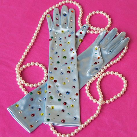 Barbie Photoshoot, Best April Fools, Fancy Gloves, Elbow Length Gloves, Elegant Gloves, 1960s Jewelry, Mardi Gras Costumes, Fancy Nancy, Costume Themes