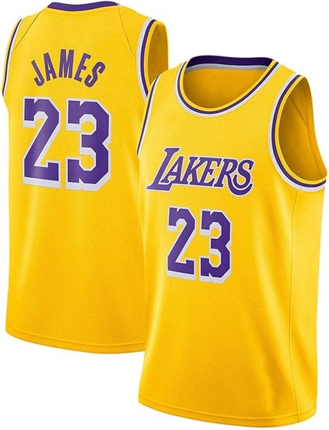 Men's Basketball Jersey Los Angeles Lakers #23 Lebron James Sports Quick-Drying Training Workout Clothes Training Suit Basketball Uniform Sports Vest James Lebron, Lebron James Lakers, Lakers Jersey, Training Suit, Anthony Davis, Basketball Uniforms, Sports Vest, Basketball Jersey, Los Angeles Lakers