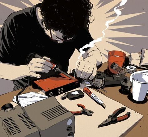 The Joy of Soldering Man Cave Building, Woodworking Equipment, Arte Grunge, Boat Building Plans, Popular Mechanics, Soldering Iron, Electronics Projects, Home Brewing, Soldering