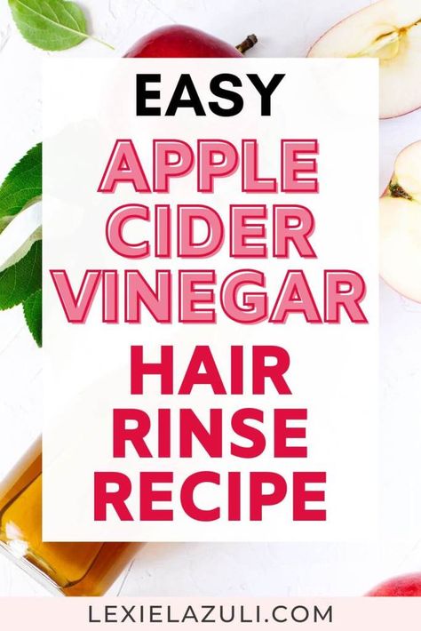 Apple Cider Vinegar Hair Rinse Recipe, Diy Hair Rinse, Vinegar Hair Rinse Recipe, Hair Rinse Diy, Hair Rinse Recipe, Acv Hair Rinse, Acv Hair, Apple Cider Vinegar Hair, Apple Cider Vinegar Hair Rinse