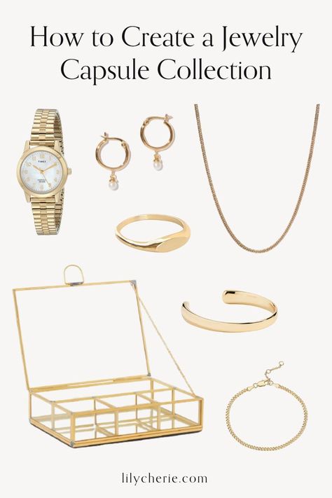 French Jewelry Style, Jewelry Capsule, Minimalist Fashion Summer, Capsule Wardrobe Checklist, Capsule Wardrobe Basics, Basic Wardrobe Essentials, Timeless Shoes, Jewelry Magazine, Capsule Wardrobe Essentials