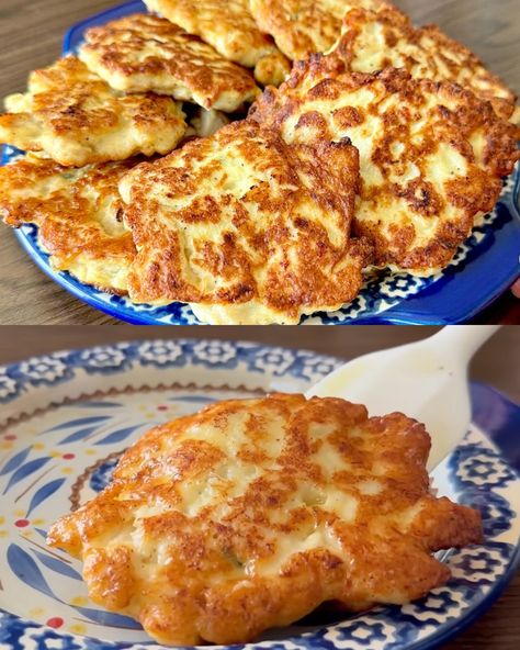 Chicken Fritters Recipe - Greenku Recipes Basic Fritter Batter, Crispy Chicken Fritters, White Flour Bread Recipe, Keto Chicken Fritters, Fritter Batter Recipe, Chicken Fritters Recipe, Chicken Patty Recipes, Crispy Potato Pancakes, Puff Pastry Snacks