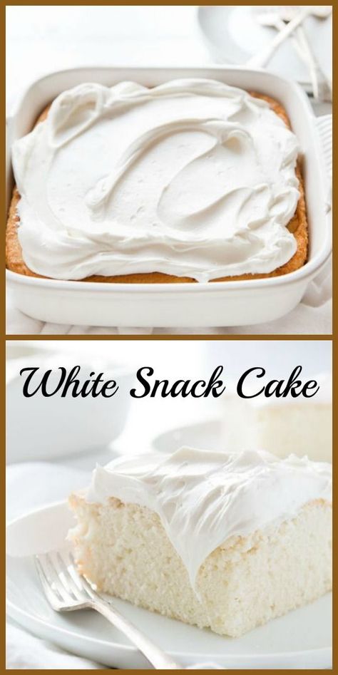 White Snack Cake Recipe, Cake With Egg Whites Only, White Cake With White Frosting, 4 Egg Whites Recipe, White Snack Cake, Egg White Cake Recipe, Heavenly White Snack Cake, Recipes Using Egg Whites, Recipes With Egg Whites