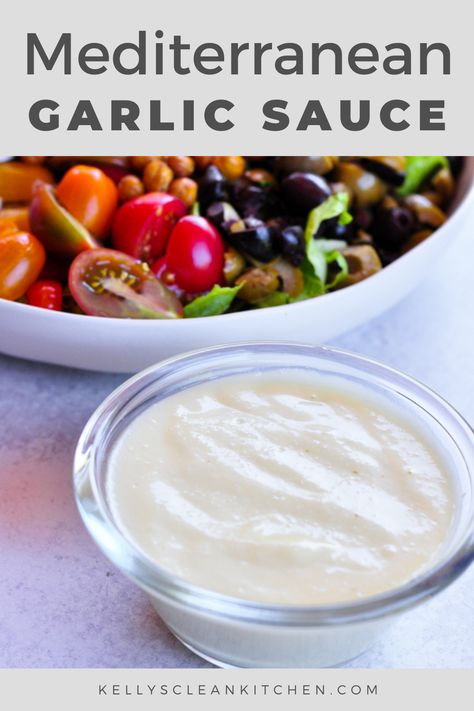 Garlic Shawarma Sauce, Middle Eastern Sauce Recipes, Medditeranean Sauce, Keto Lebanese Recipes, Garlic Feta Sauce, Mexican Garlic Sauce, Homemade Garlic Sauce Shawarma, Garlic Ranch Sauce, Venezuelan Garlic Sauce