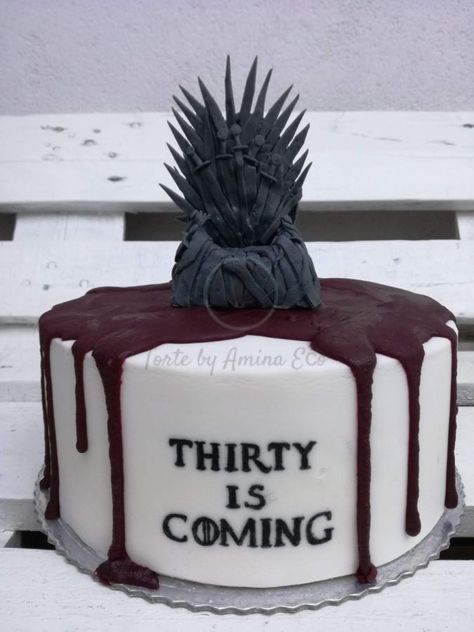 Game of thrones cake for the 30th Birthday of my dear friend 🙂 27th Birthday Cake Ideas, 94th Birthday Cake, 29 Birthday Cakes For Him, Game Of Thrones Birthday Cake, Mens Birthday Cake, Dirty Thirty Cake, 30th Birthday Cakes For Men, 27th Birthday Cake, 29th Birthday Cakes