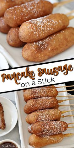 Sausage In Pancake Batter, Breakfast Recipes With Sausage Links, Homemade Breakfast Recipes Easy, Easy Sausage Link Recipes, Ideas With Breakfast Sausage, Recipes With Sausage Links Breakfast, Maple Sausage Links Recipes, Homemade Pancake On A Stick, Homemade Sausage Pancake On A Stick