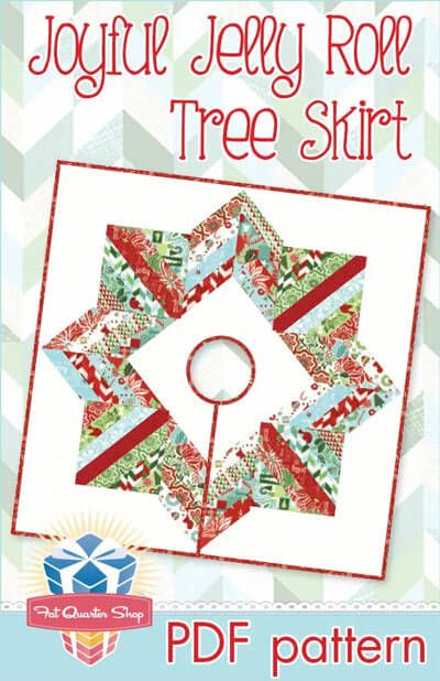 Jelly Roll Tree Skirt, Jelly Roll Quilting, Scrappy Quilting, Christmas Tree Skirts Patterns, Jelly Roll Patterns, Tree Skirt Pattern, Xmas Tree Skirts, Jelly Roll Quilt Patterns, Christmas Quilt Patterns