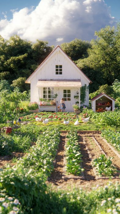 Homesteading Today Farm Stead, Hobby Farms Layout, Homesteading Aesthetic, Farmcore Aesthetic, Mini Farming, Beryl Stone, Farmhouse Backyard, Starting A Farm, Living Sustainably