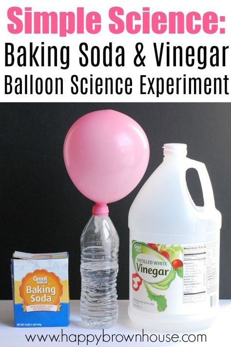 Baking Soda Experiments, Balloon Science Experiments, Easy Science Fair Projects, Vetenskapliga Experiment, Science Experiments Kids Preschool, Pulau Tioman, Balloon Experiment, Baking Soda And Vinegar, Science Week