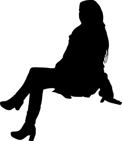 Person Cut Out, Person Silhouette, Silhouette People, Silhouette Painting, Person Sitting, Black Silhouette, Human Silhouette, Cut Out, Clip Art