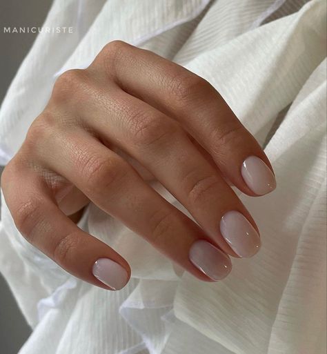 Short Square Nails, Simple Gel Nails, Minimal Nails, Casual Nails, Neutral Nails, Stick On Nails, Dream Nails, Chic Nails, Square Nails