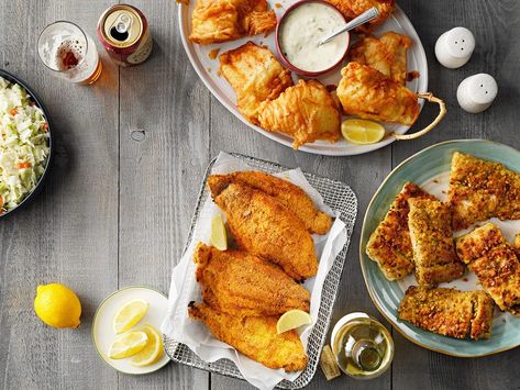 54 Friday Night Fish Fry Recipes Baked Perch Recipes, Perch Recipes, Oven Fried Fish, Cabin Food, Homemade Tartar Sauce, Beer Battered Fish, Fried Fish Recipes, Fry Recipes, 3 Fish