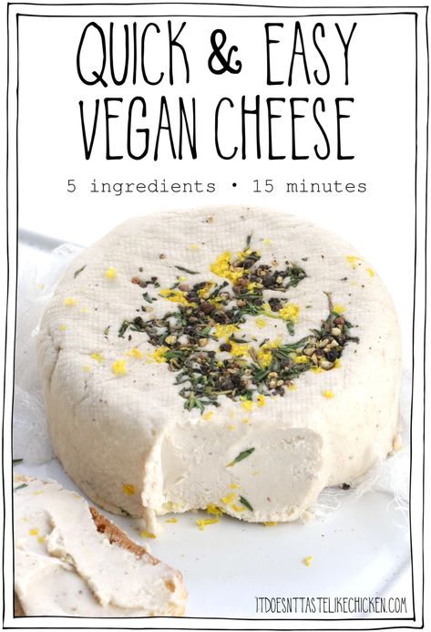 Vegan Almond Cheese, Easy Vegan Snacks, Easy Vegan Cheese Recipe, Easy Vegan Cheese, Homemade Vegan Cheese, Vegan Cheese Recipe, Vegan Cream Cheese Recipe, Best Vegan Cheese, Vegan Pantry