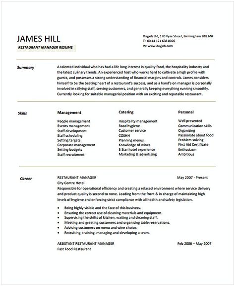 Restaurant Manager Resume Sample 1 , Hotel and Restaurant Management , Being in a hospitality both challenging and exciting. Read the Sample Resume for Hotel and Restaurant Management article for you who want to apply. Civil Engineer Resume, Restaurant Resume, Engineering Resume Templates, Server Resume, Project Engineer, Management Resume, Restaurant Manager, Project Manager Resume, Engineering Resume