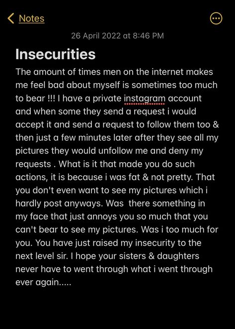 Insecurities Poetry On Insecurities, How To Be Less Insecure, Insecurities Poetry, Dear Quotes, Unfollow Me, Poetry Poem, Feeling Insecure, New Me, Just Me