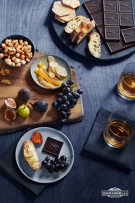 Whether it's girl's night out, an afternoon brunch with friends or just because, any time is the perfect time for discovering dark chocolate and its perfect food and beverage pairings. Simply tell your friends or send out personalized invitations to let everyone know about your luxurious chocolate-pairing plans. Select 3-5 kinds of your favorite Intense Dark chocolates. Plan on ½ oz of each flavor per guest - but always have a few extra on reserve! Luxurious Chocolate, Online Chocolate, Chocolate Pairings, Charcuterie Plate, Ghirardelli Chocolate, Chocolate Drink, Chocolate Company, Wine Food Pairing, Brunch With Friends