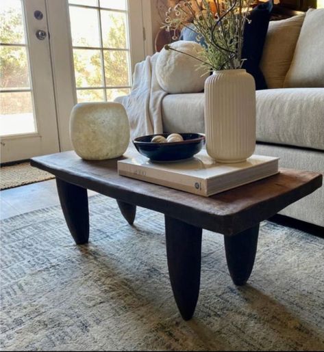 Authentic old wood Senufo table / stool from Burkina Faso Ivory Coast area. Tap pin to follow the link to our website to shop this piece and more! ✨ #interior #interiors #interiordesign #interiordesigner #decorationroom #interiorinspiration #decor #homeaccents #homeinterior #interiordecorations #homestyling #homeaccessories #homedecor #lighting #pendantlight #interiorstyling #vogueliving #adstyle #archdigest #luxuryliving #coffeetable #AfricanHome Senufo Coffee Table, Table Furniture Design, Senufo Stool, Coffee Side Table, Stool Table, Oak Hill, Vogue Living, Table Stool, Modern Forms