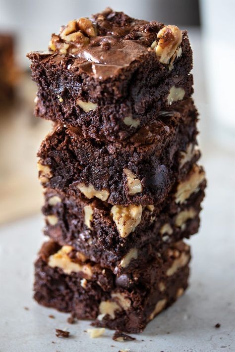 Walnut Brownies #walnut #brownie #chocolate #cocoapowder #walnut #baking #dessert #dessertrecipe | Urban Bakes Brownies Bites, Walnut Brownie Recipe, Decadent Brownies, Walnut Dessert, Walnut Brownie, Chocolate Walnut Brownies, Classic Brownies Recipe, Walnut Fudge, Walnut Brownies