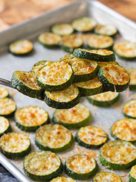 Oven Roasted Parmesan Zucchini | 12 Tomatoes Zucchini Oven, Roasted Parmesan Zucchini, Oven Roasted Zucchini, Zucchini Side Dishes, Savory Sides, Recipes Vegetables, Roast Zucchini, Bake Zucchini, Roasted Vegetable Recipes