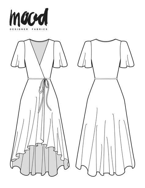 Mood Presents: The Patchwork Collection - Free Sewing Patterns - Mood Sewciety Mood Sewciety, Dress Sewing Patterns Free, Sewing Patterns Free Women, Diy Sy, Wrap Dress Pattern, Plus Size Sewing Patterns, Plus Size Sewing, Dress Patterns Free, Free Sewing Patterns