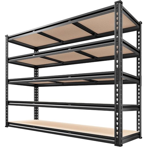 3000LBS Garage Shelving Heavy Duty Storage Shelves 48.2''W Heavy Duty Shelving 72''H Adjustable Shelves For Garage, Heavy Duty Garage Shelving, Column Shelves, Heavy Duty Storage Shelves, Storage Warehouse, Garage Storage Racks, Heavy Duty Shelving, Garage Storage Shelves, Pantry Closet