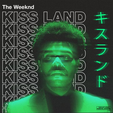 Custom Cd Covers, Kiss Land, Posters Conception Graphique, Custom Album Covers, The Weeknd Poster, Cool Album Covers, Album Art Design, Kunst Inspiration, Music Album Covers