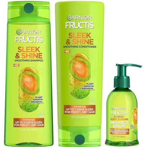 Garnier Fructis Sleek & Shine Shampoo, Conditioner + Anti-Frizz Serum Set for Frizzy, Dry Hair, Argan Oil (3 Items), 1 Kit (Packaging May Vary) ZAR 311.00 ZAR 393.40 Shipping & Import Charges to South Africa https://amzn.to/4ePxkEC Product Benefits – Damage Control Material Type Free – Paraben Free Item Form – Serum Brand – Garnier Hair Type – Dry, Frizzy https://amzn.to/4ePxkEC Dry Hair Serum, Hair Argan Oil, Kit Packaging, Anti Frizz Serum, Garnier Fructis, Argan Oil Hair, Oil Treatments, Frizz Control, Anti Frizz Products