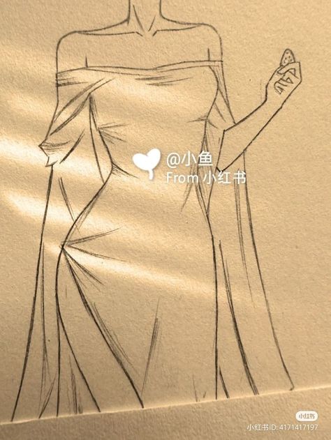 Pencil Drawings Dresses Sketch, Body Clothes Drawing, Body Dress Drawing, Flowing Dress Drawing Reference, Anime Dress Drawing, Doodles Dress, Drawing Clothes Outfits Sketch, Drawings Of Clothes, Dress Drawing Sketches